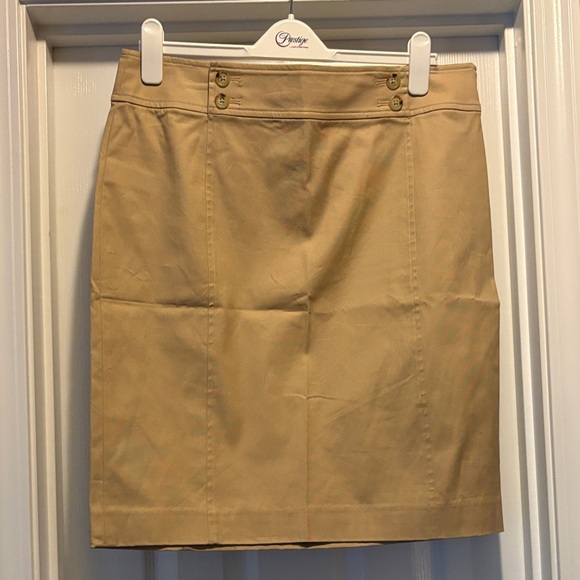 Ralph Lauren Tan Pencil Skirt - Picture 1 of 4